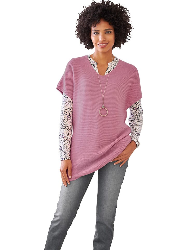 Heine Sweter w kolorze fioletowym rozmiar: 42