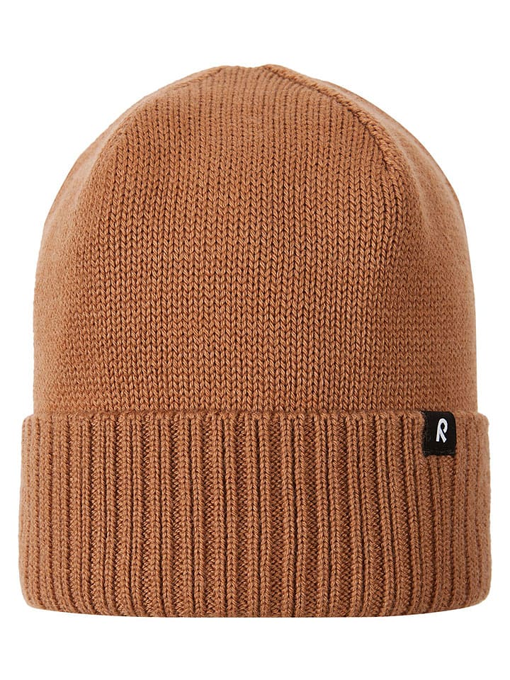 Reima Czapka beanie "Kalotti" w kolorze jasnobrązowym rozmiar: 48-50 cm