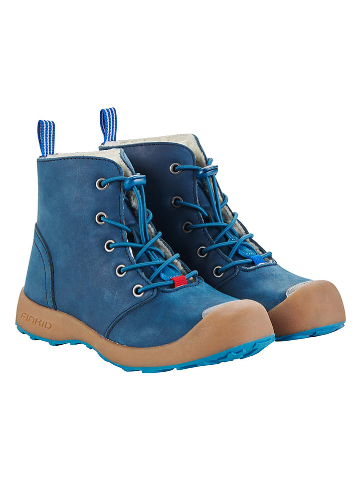 finkid Botki zimowe "Siipi" w kolorze niebieskim rozmiar: 31