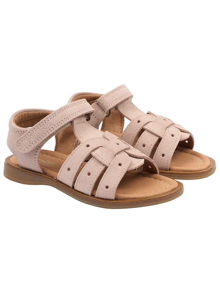 POM POM Skórzane sandały w kolorze beżowym rozmiar: 33