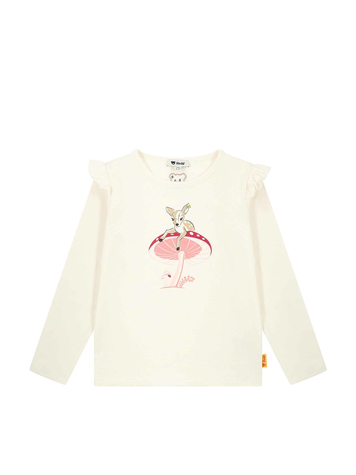 Steiff Koszulka w kolorze kremowym rozmiar: 98