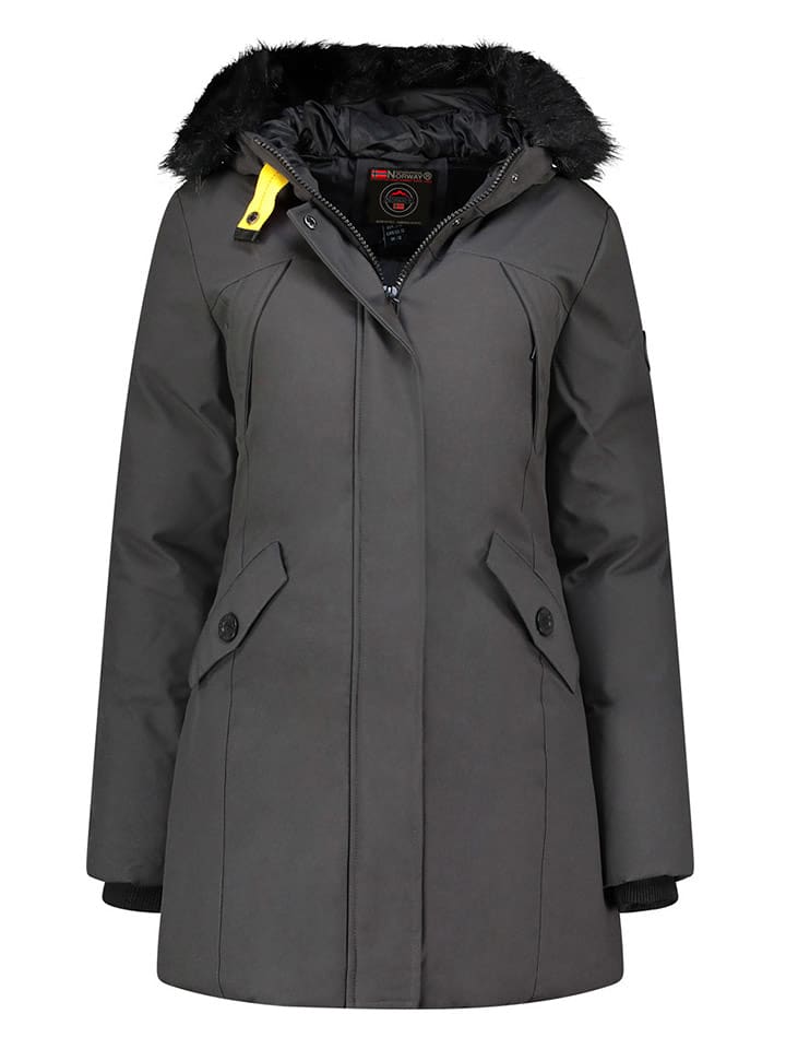 Geographical Norway Parka w kolorze antracytowym rozmiar: XXL