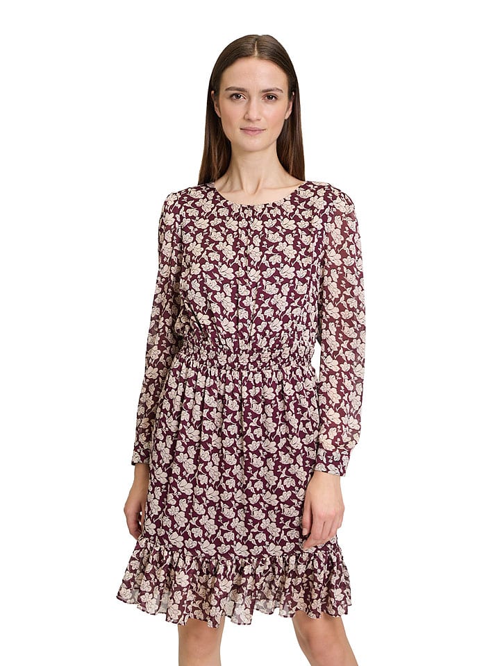 CARTOON Sukienka w kolorze bordowym rozmiar: 38