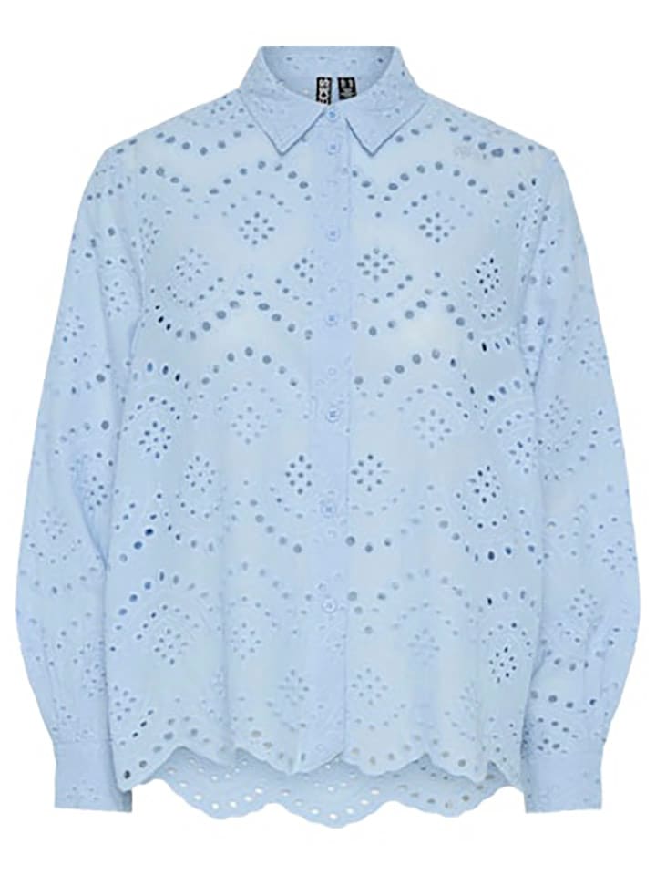 Pieces Bluzka "Vilde" w kolorze błękitnym rozmiar: S