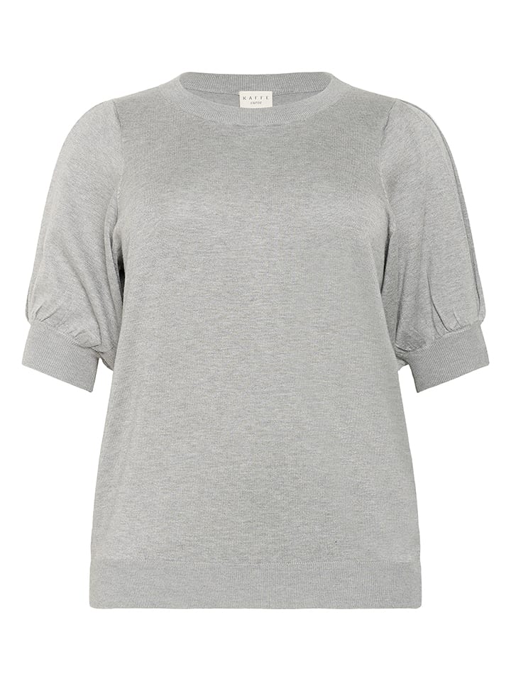KAFFE curve Sweter w kolorze szarym rozmiar: XL