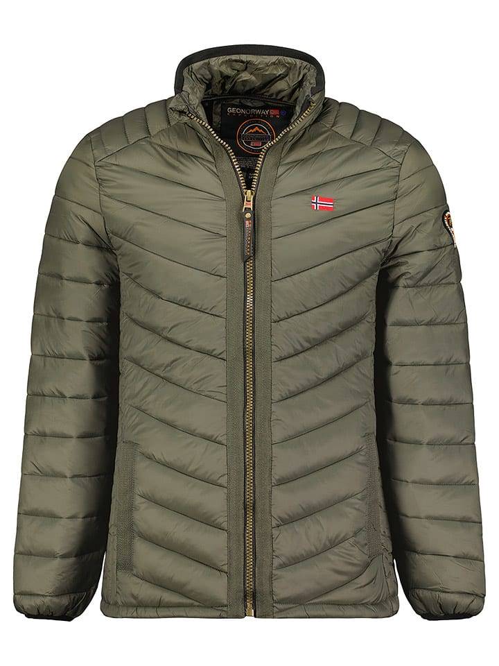 Geographical Norway Kurtka pikowana "Carliti" w kolorze oliwkowym rozmiar: L