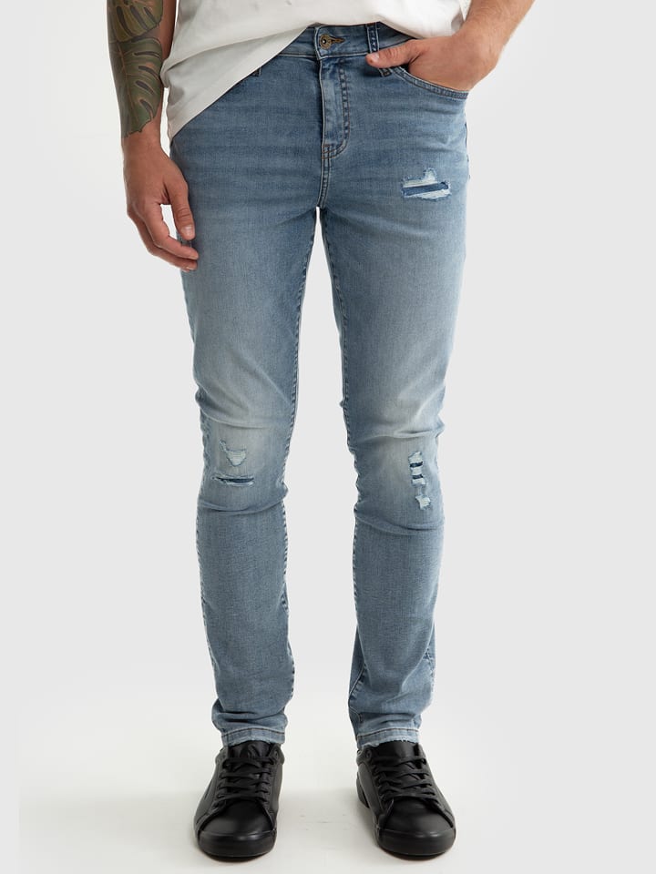 BIG STAR Dżinsy - Skinny fit - w kolorze niebieskim rozmiar: W34/L30