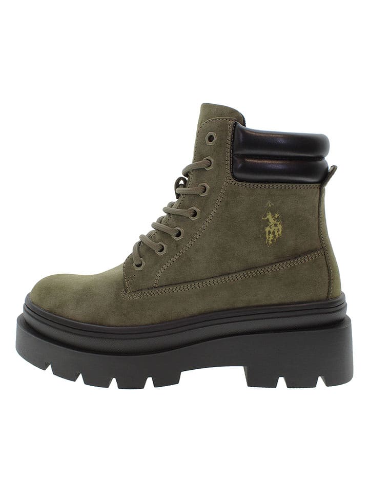 U.S. Polo Assn. Botki w kolorze khaki rozmiar: 37