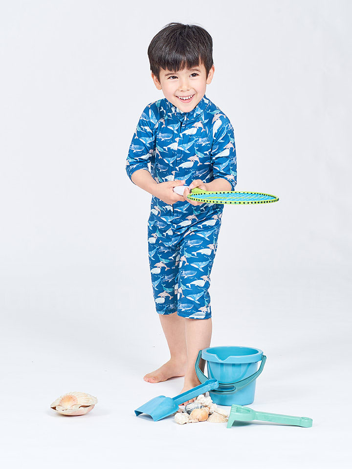 Sense Organics Kombinezon kąpielowy "Madi" w kolorze granatowym rozmiar: 110/116