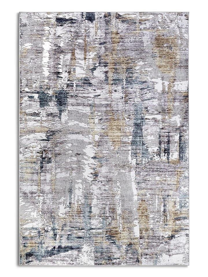 Elle Decoration Dywan "Malard" w kolorze biało-złoto-niebieskim rozmiar: 160x230 cm