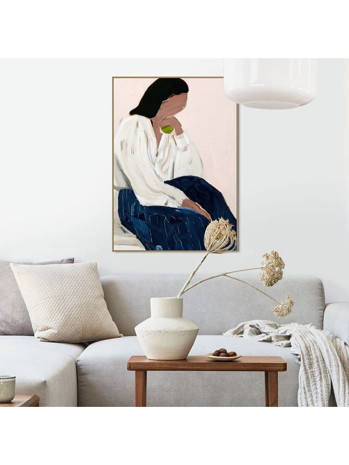 Orangewallz Druk artystyczny "Fruitful Thoughts" w ramce rozmiar: 50x70 cm