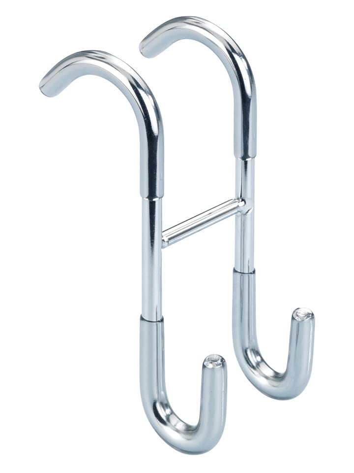 Wenko Hak prysznicowy "Taranto" w kolorze srebrnym - 12 x 5 cm rozmiar: onesize