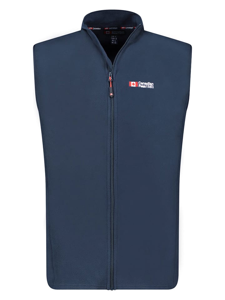 Canadian Peak Kamizelka polarowa "Vugeak" w kolorze granatowym rozmiar: XXL