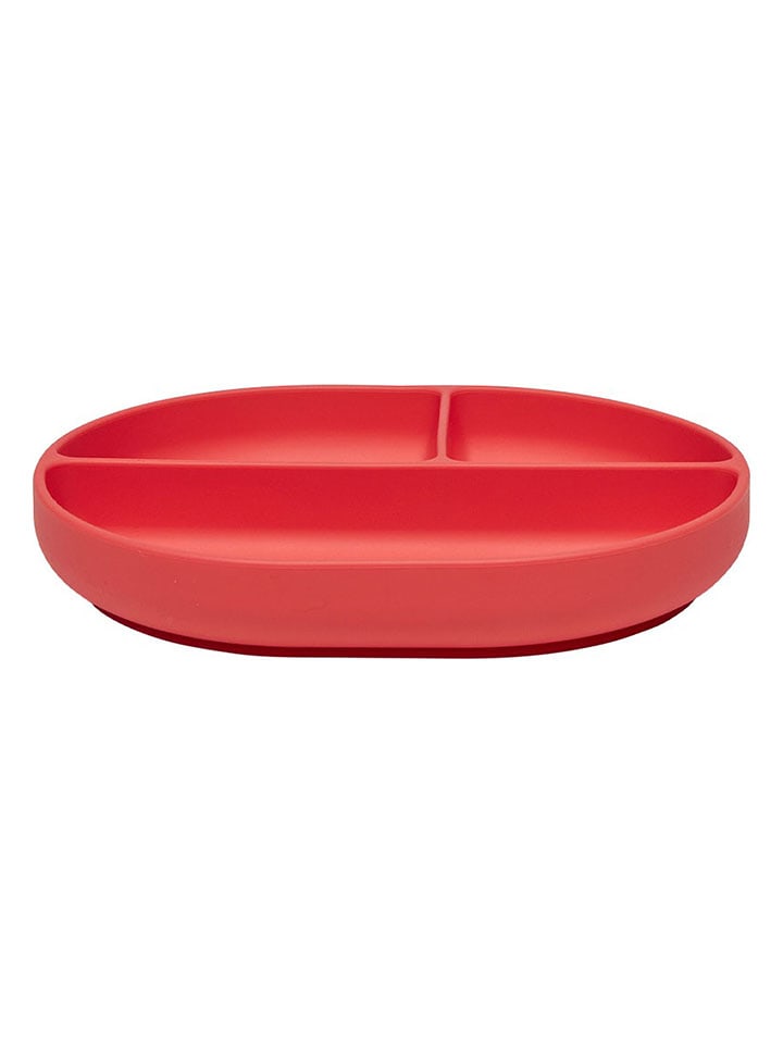 OYOY mini Talerz obiadowy "Enkei" w kolorze czerwonym - 21,5 x 17 cm rozmiar: onesize