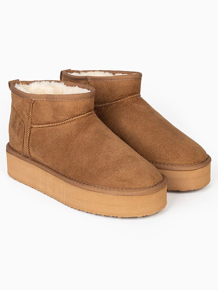 ISLAND BOOT Botki "Miley" w kolorze jasnobrązowym rozmiar: 38