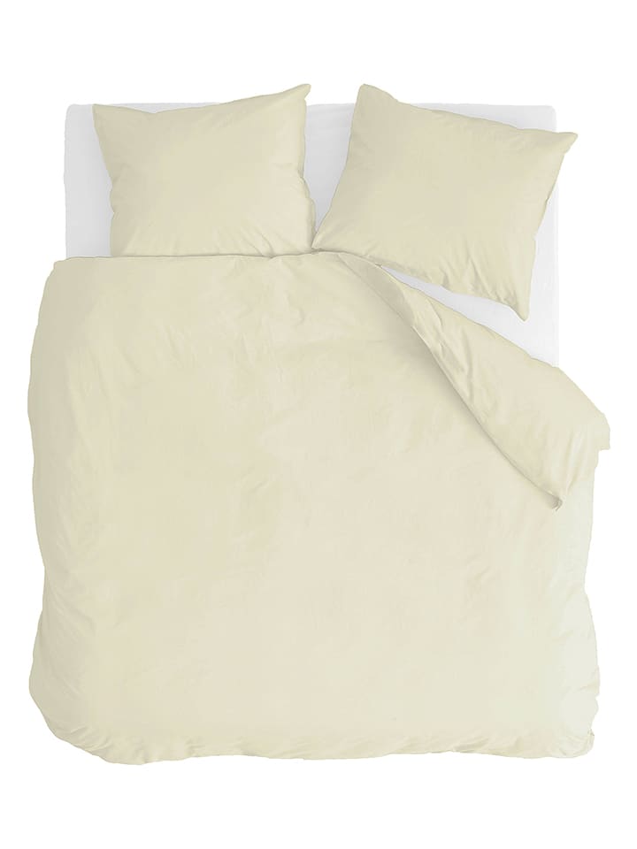 Walra Komplet pościeli "Vintage Cotton" w kolorze jasnożółtym rozmiar: 240x220 cm