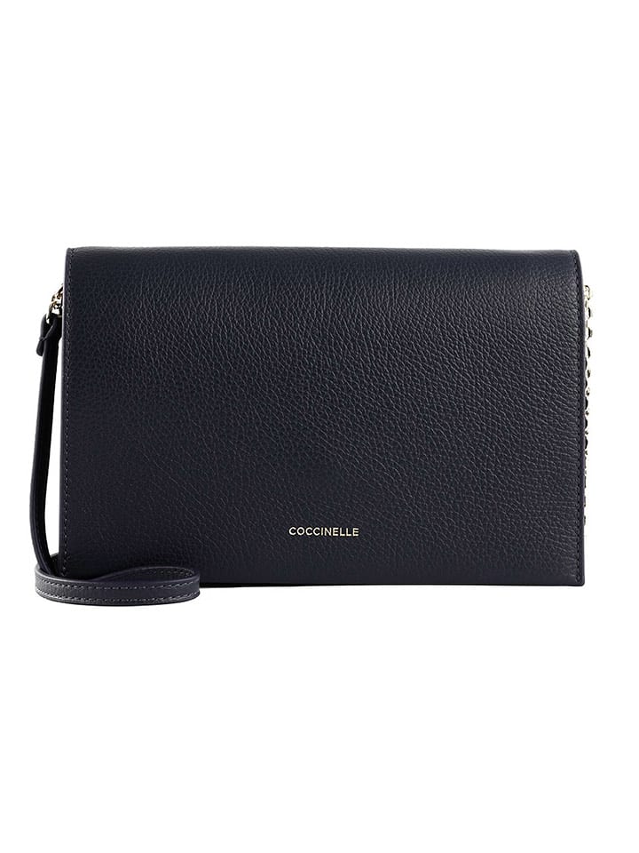 COCCINELLE Skórzana torebka w kolorze granatowym - 23 x 15 x 4 cm rozmiar: onesize