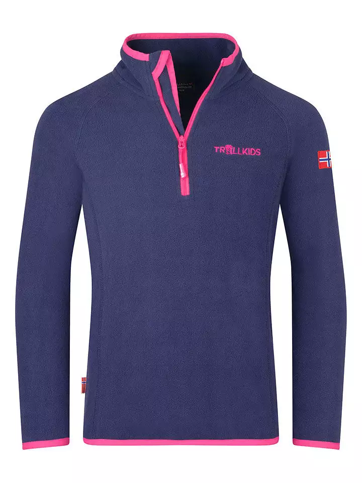 Trollkids Bluza polarowa "Nordland" w kolorze fioletowym rozmiar: 92