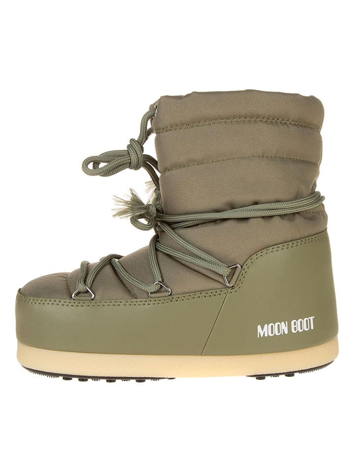 Moon Boot Botki zimowe "EVX LIGHT LOW NYLON" w kolorze khaki rozmiar: 35/36