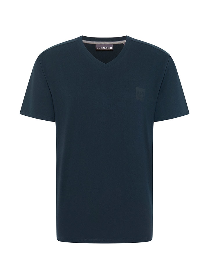 ELBSAND Koszulka "Timon" w kolorze granatowym rozmiar: S