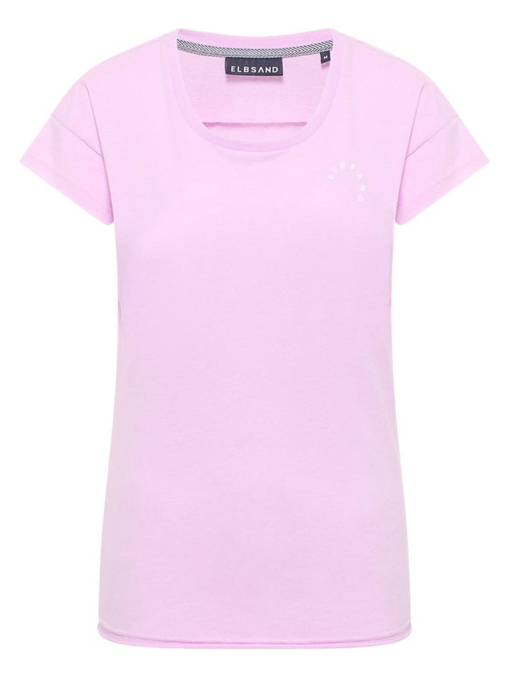 ELBSAND Koszulka "Rea" w kolorze jasnoróżowym rozmiar: XL