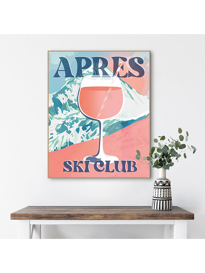 Orangewallz Druk artystyczny "Aperol Apres Ski" w ramce rozmiar: 40x50 cm
