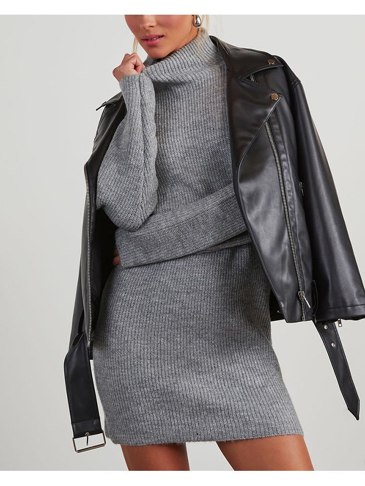 LA Angels Sukienka dzianinowa w kolorze szarym rozmiar: M