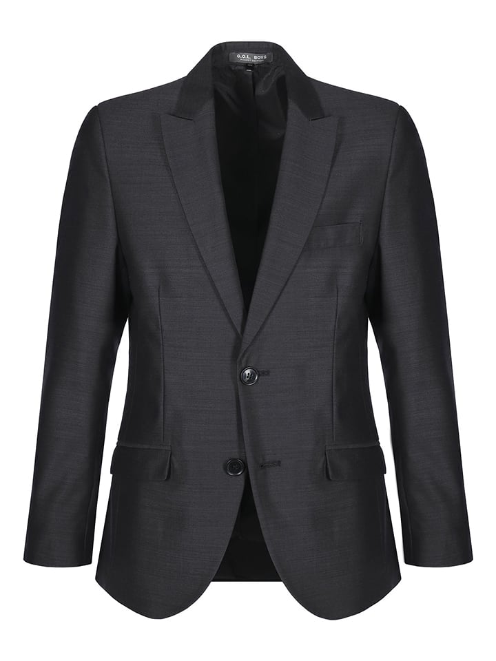 G.O.L.® FINEST COLLECTION Garnitur - Slim fit - w kolorze antracytowym rozmiar: 164