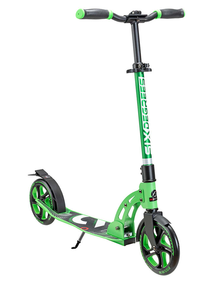 SIX DEGREES Hulajnoga "Aluminium 205" w kolorze zielonym - 6+ rozmiar: onesize