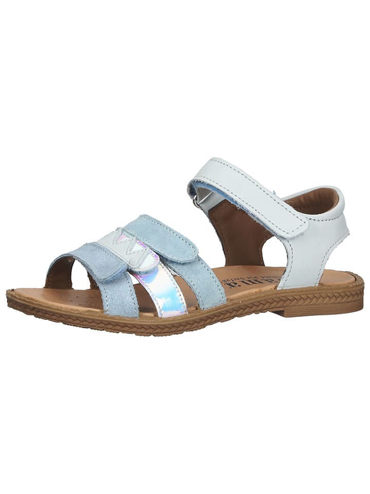 bama Skórzane sandały w kolorze błękitnym rozmiar: 35