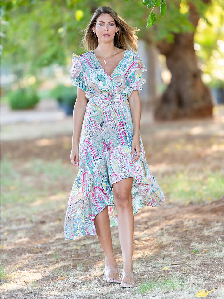 Isla Bonita by SIGRIS Sukienka w kolorze białym rozmiar: M