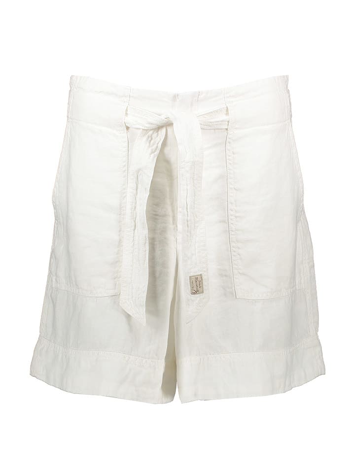 Herrlicher Lniane szorty "Nikole" w kolorze białym rozmiar: W27