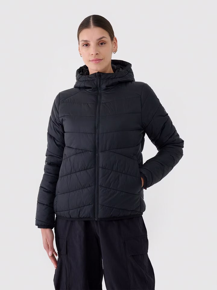 4F Dwustronna kurtka puchowa w kolorze czarnym rozmiar: M