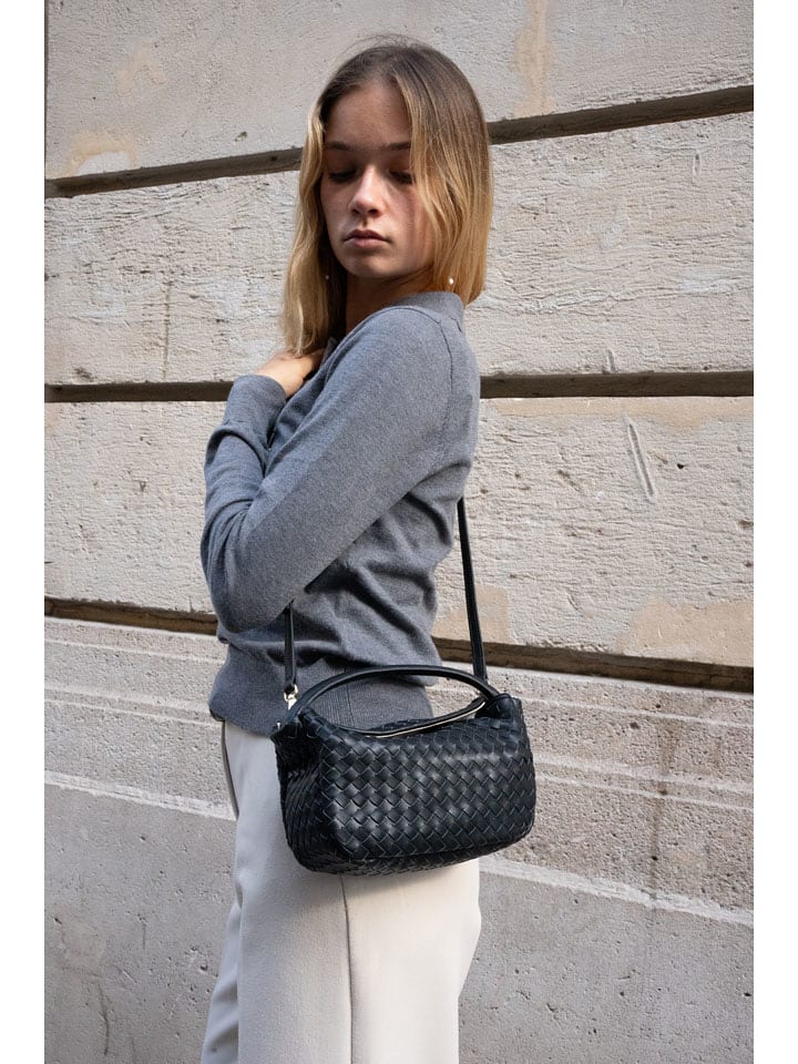 Victor & Hugo Paris Skórzana torebka "Arly" w kolorze czarnym - 23 x 13 x 8 cm rozmiar: onesize