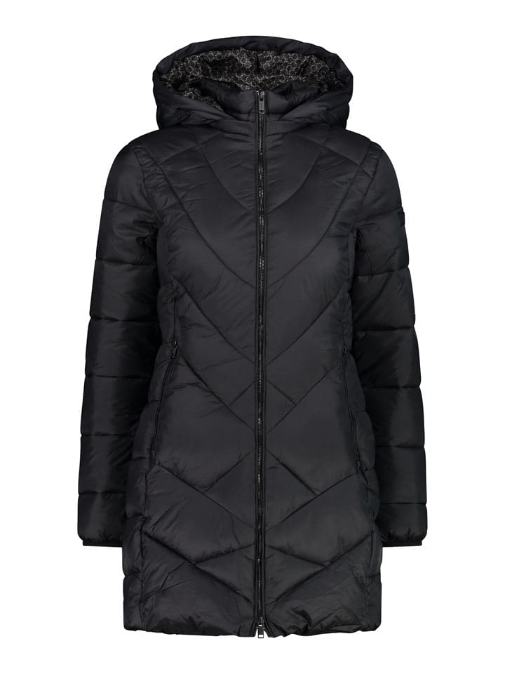 CMP Płaszcz pikowany w kolorze czarnym rozmiar: 34