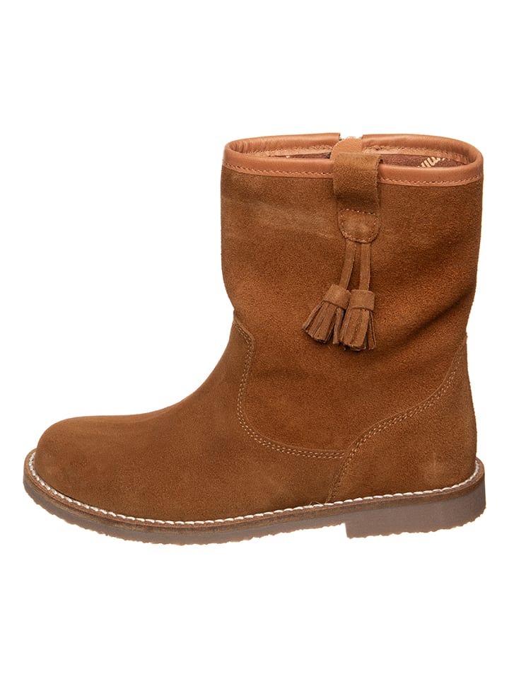 kmins Skórzane botki w kolorze jasnobrązowym rozmiar: 33