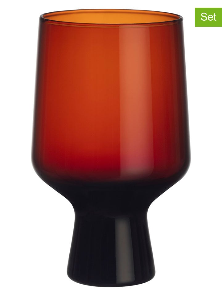 Moomin Kieliszki (2 szt.) "Solare" w kolorze czerwonym - 400 ml rozmiar: onesize