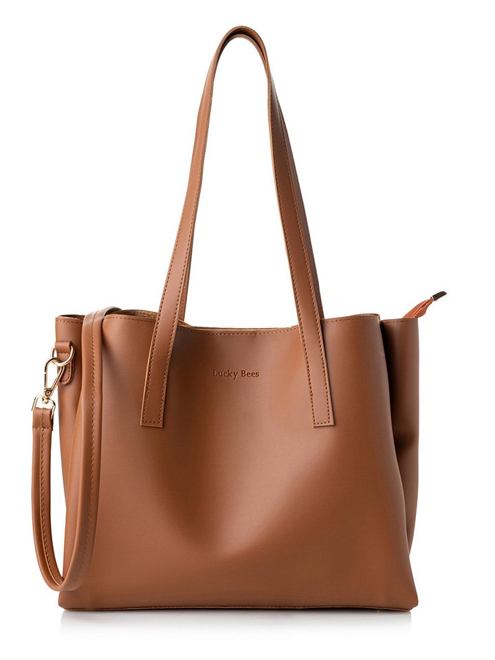 Lucky Bees Torebka w kolorze jasnobrązowym - 32 x 27 x 13 cm rozmiar: onesize