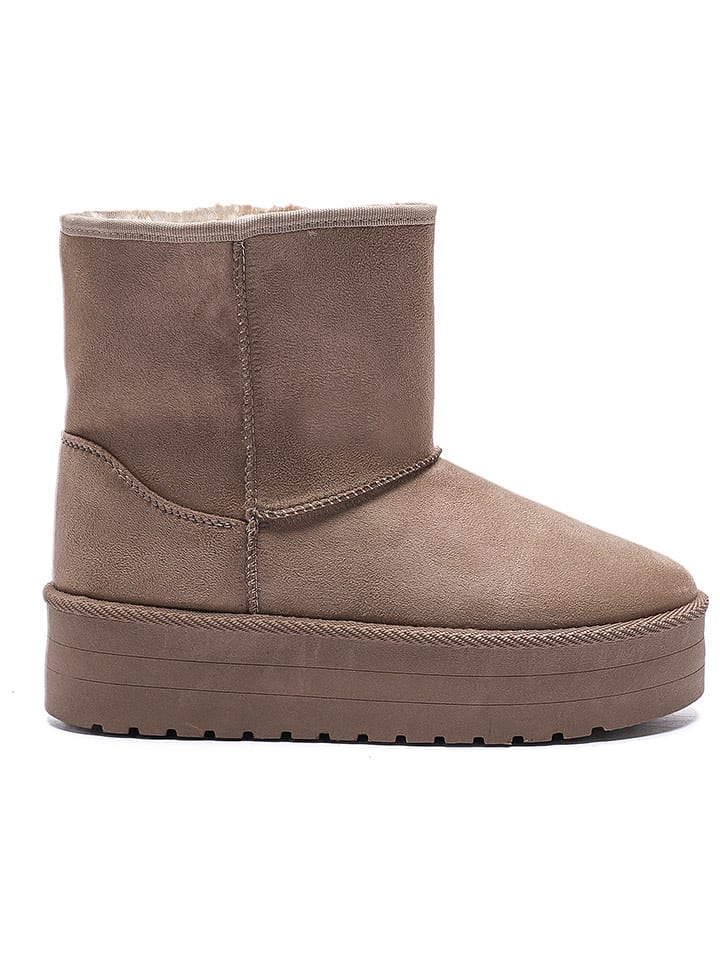 C'M Botki zimowe w kolorze szarobrązowym rozmiar: 37