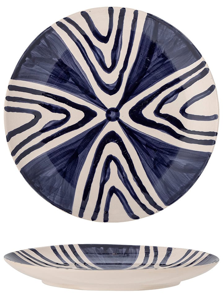 Bloomingville Talerz śniadaniowy "Shama" w kolorze niebieskim - Ø 20,5 cm rozmiar: onesize