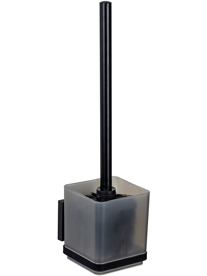 Wenko Zestaw WC w kolorze czarnym - 9,5 x 37 x 9,5 cm rozmiar: onesize