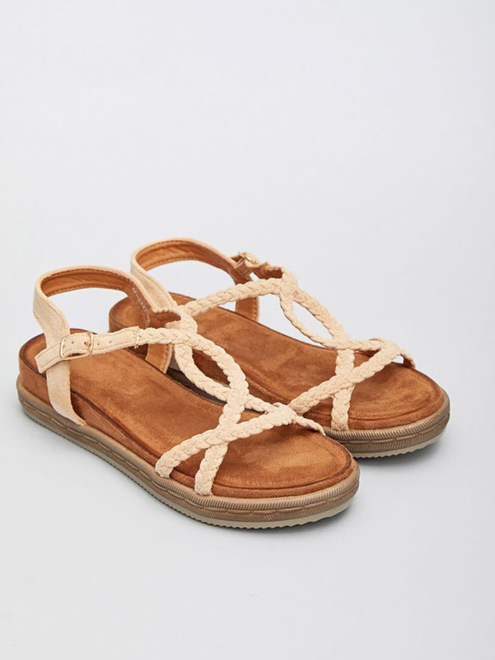 Bellucci Sandały w kolorze beżowym rozmiar: 36