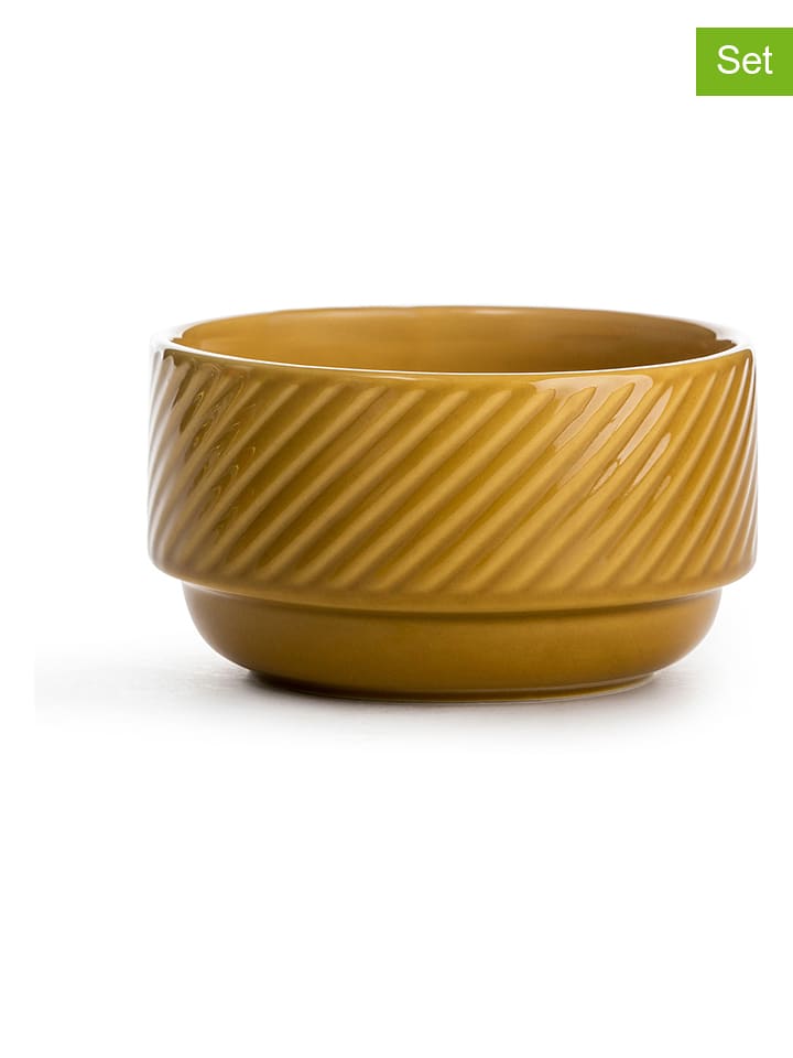 Sagaform Miski (6 szt.) "Coffee & More" w kolorze żółtym - wys. 7 x Ø 12 cm rozmiar: onesize