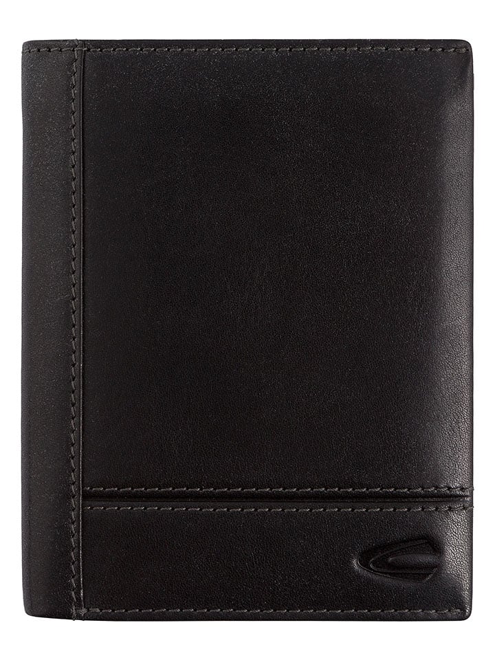 Camel Active Skórzany portfel "Tokyo" w kolorze czarnym - 10 x 12,5 x 2 cm rozmiar: onesize