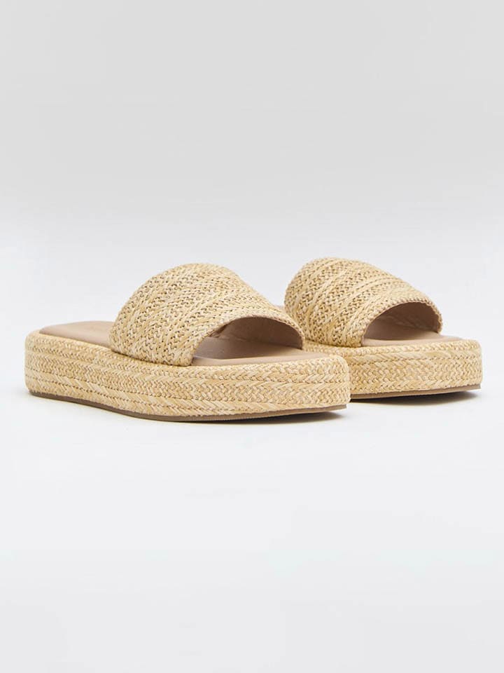 Bellucci Klapki w kolorze beżowym rozmiar: 40