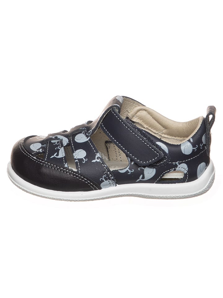 kmins Skórzane półsandały w kolorze granatowym rozmiar: 25