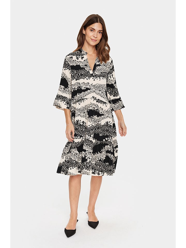 SAINT TROPEZ Sukienka w kolorze beżowym rozmiar: M