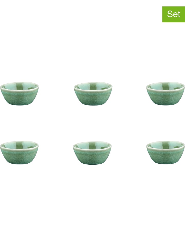 Björn Miski (6 szt.) "Magma" w kolorze zielonym do serwowania - Ø 9 cm rozmiar: onesize