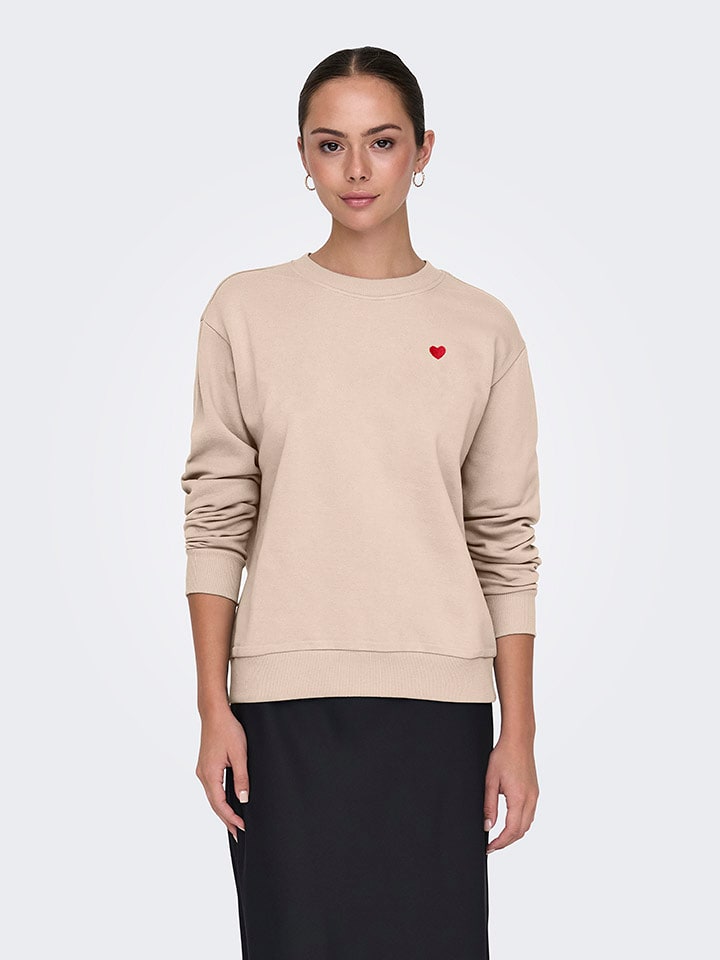 JDY Bluza w kolorze beżowym rozmiar: M