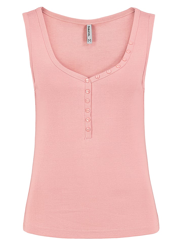 Sublevel Top w kolorze łososiowym rozmiar: L